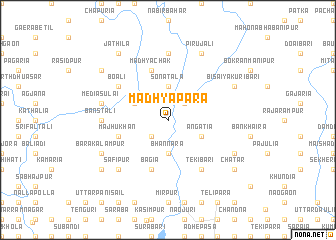 map of Madhyapāra