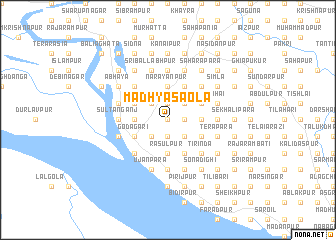 map of Madhya Sāola