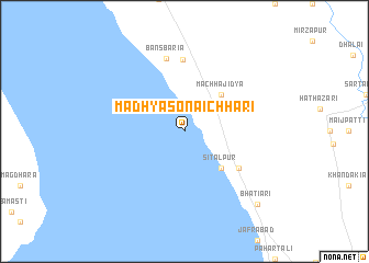 map of Madhya Sonaichhari
