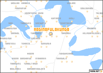 map of Madina Fula Kunda
