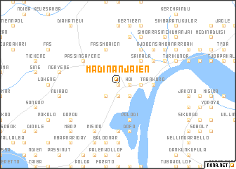 map of Madina Njaien