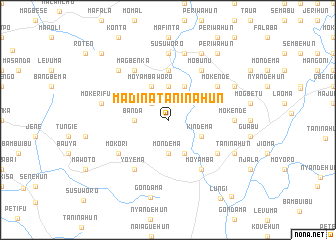 map of Madina Taninahun