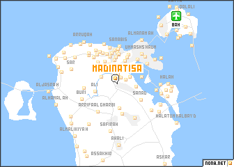 map of Madīnat ‘Īsá