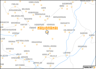 map of Madionamaï