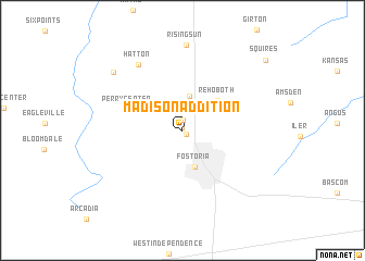 map of Madison Addition