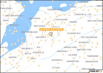 map of Mād Makhdūm