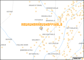 map of Mad Muhammad Shaffiwāla