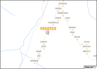 map of Madongo