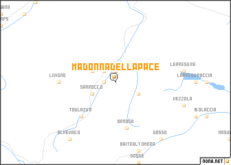 map of Madonna della Pace