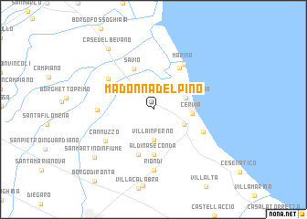 map of Madonna del Pino