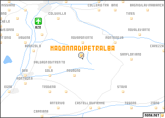 map of Madonna di Petralba