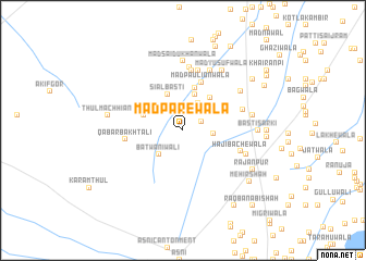 map of Mad Pārewāla