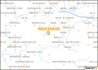 map of Madremaña