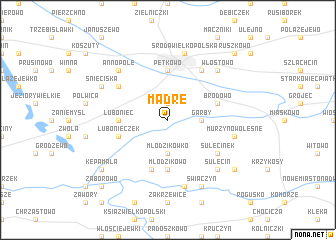 map of Mądre