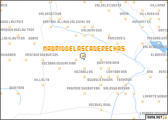 map of Madrid de las Caderechas