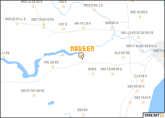 map of Madsen