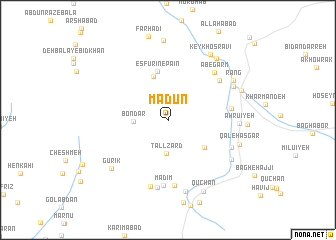 map of Mādūn