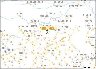 map of Madžarci