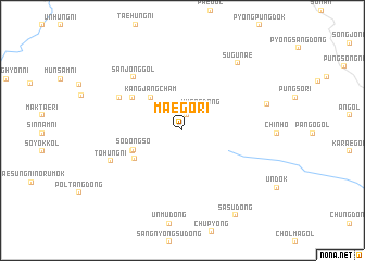 map of Maegŏ-ri