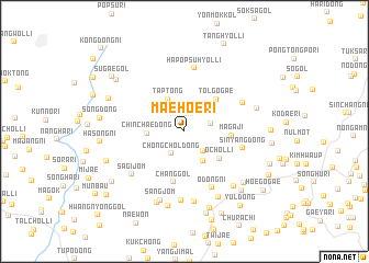 map of Maehoe-ri