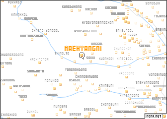 map of Maehyang-ni