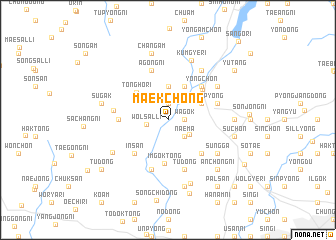 map of Maekchŏng