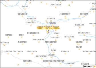 map of Maengsan-ŭp