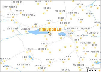 map of Mäe-Vagula