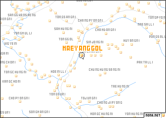 map of Maeyang-gol