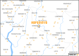 map of Maférinya