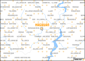 map of Magadán