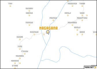 map of Magagana