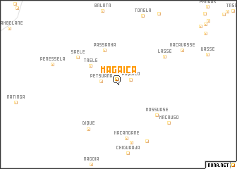 map of Magaiça