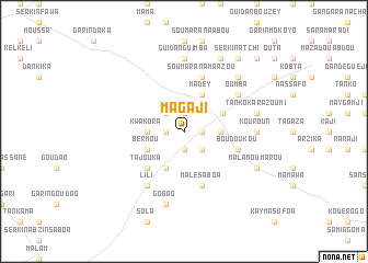 map of Magaji