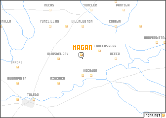 map of Magán