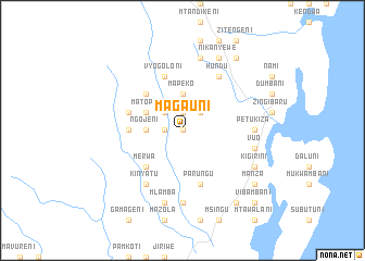map of Magauni