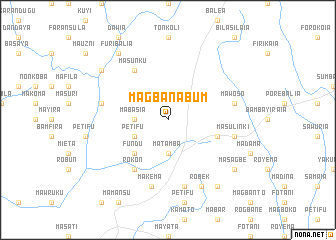 map of Magbanabum
