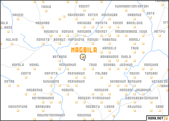 map of Magbila