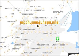 map of Magdalena de las Salinas