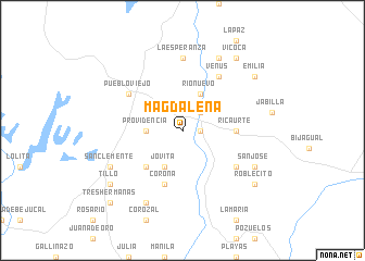 map of Magdalena