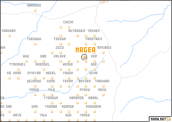 map of Magea