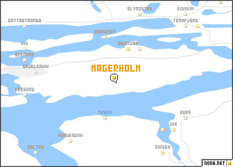 map of Magerholm