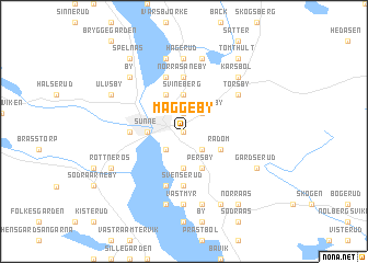 map of Maggeby