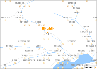 map of Maggia