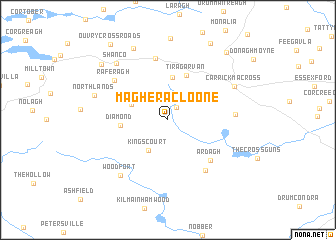 map of Magheracloone
