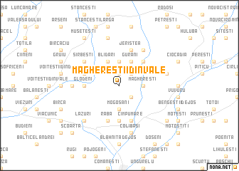 map of Maghereştii din Vale