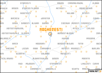 map of Maghereşti