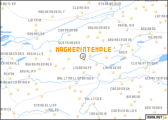 map of Magherintemple