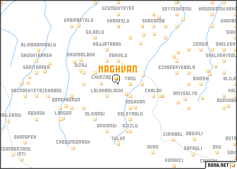 map of Maghvān