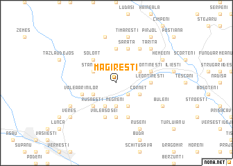 map of Măgireşti